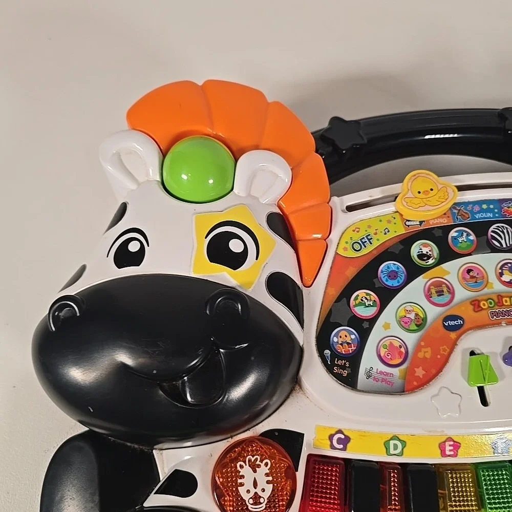 Vtech Zoo Jamz Piano  Toy In box  Ages 1 1/2-4 yrs No‎ Microphone